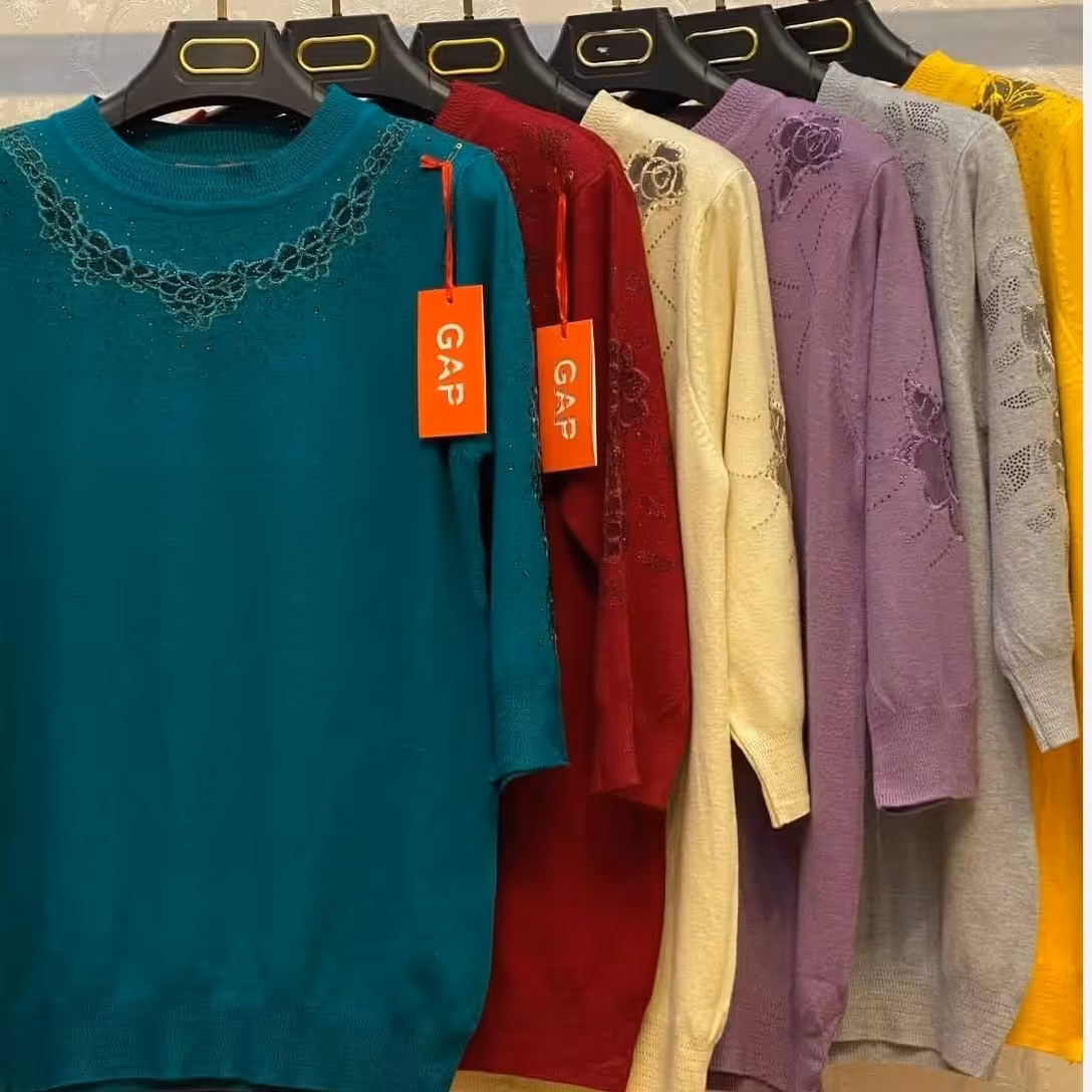 بلوز بافت گپ ترک مجلسی کار شده