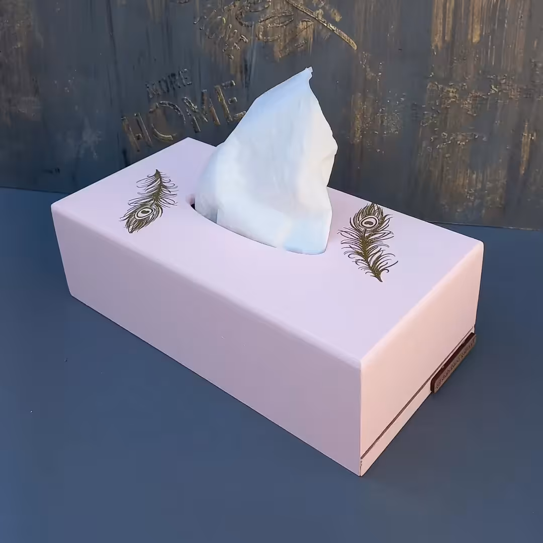 جعبه دستمال کاغذی طرح گل