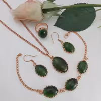 ست مسی سنگ یشم یا زنجیر مسی 60 سانتی اعلا