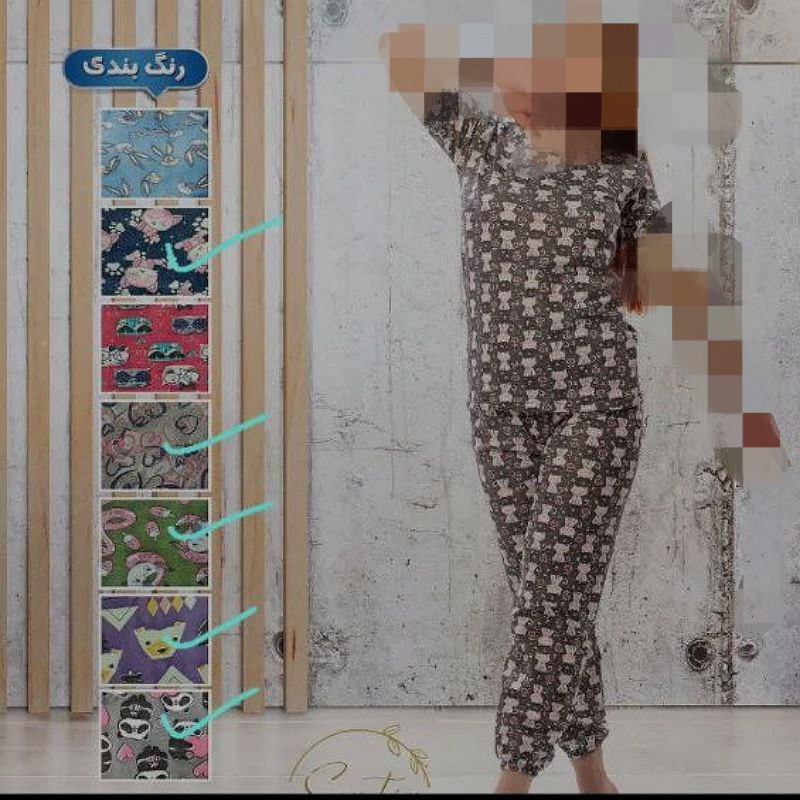 تیشرت وشلوارزنانه نخ پنبه فری سایزتا42 رنگبندی مطابق عکس