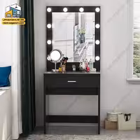 میز آرایش لامپ دار کد DMP133 - فروشگاه سه گامه