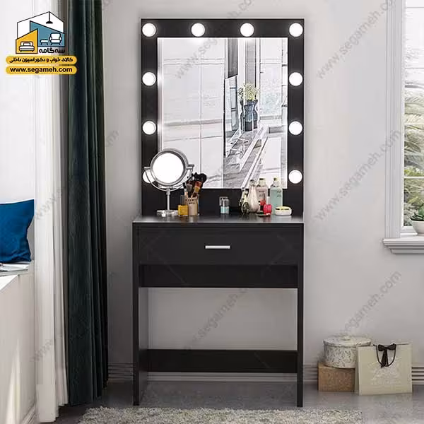 میز آرایش لامپ دار کد DMP133 - فروشگاه سه گامه
