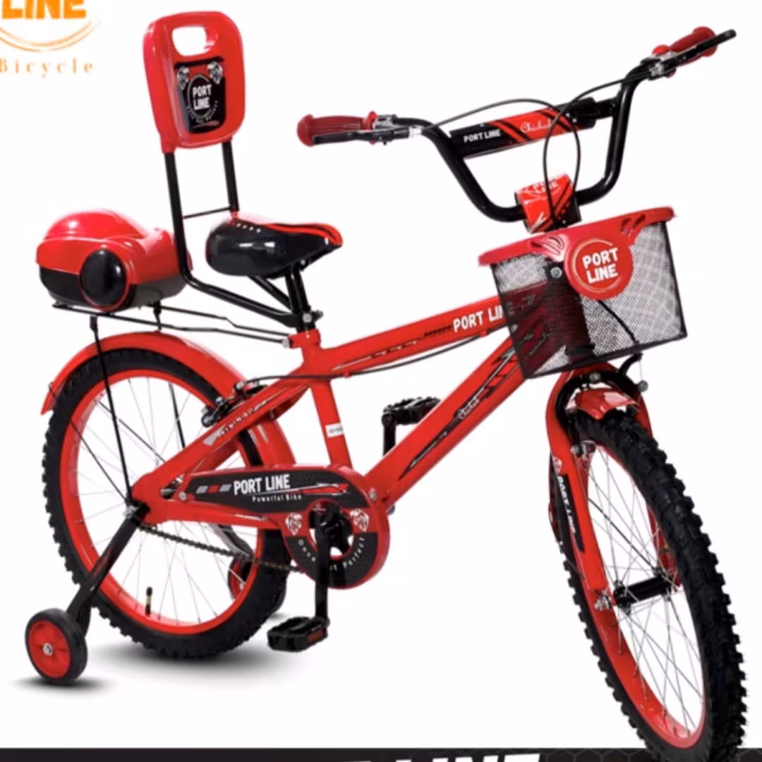 دوچرخه سایز20بچگانه سبددار پشتی دار