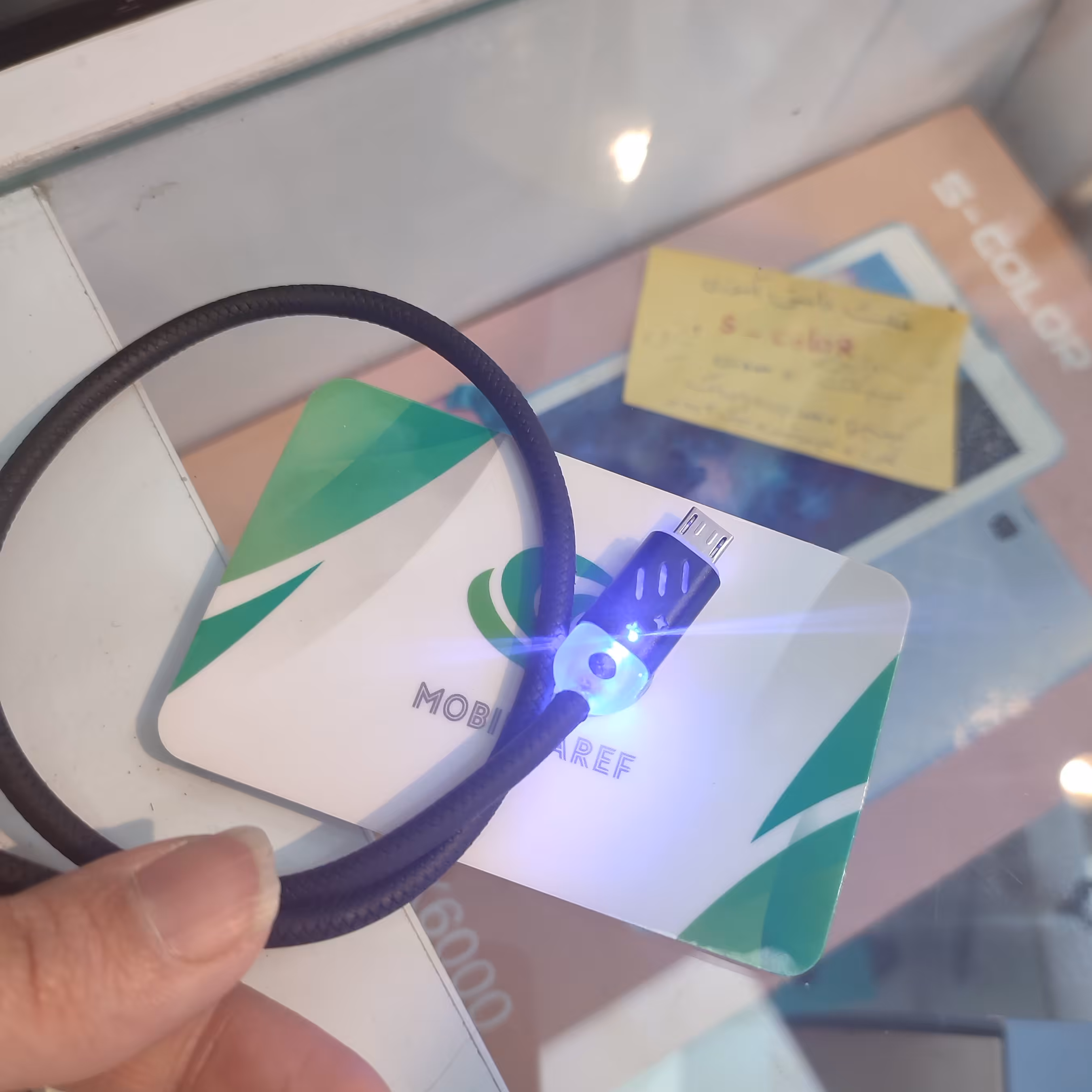 کابل میکرو  اورجینال فست led دار آمپر بالا سیلیکونی