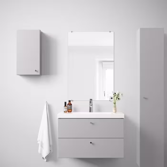 روشویی کابینتی مدل s500 دارای آینه و باکس درجه کیفیت عالی ابعاد 80 در 45 ارسال به سراسر ایران