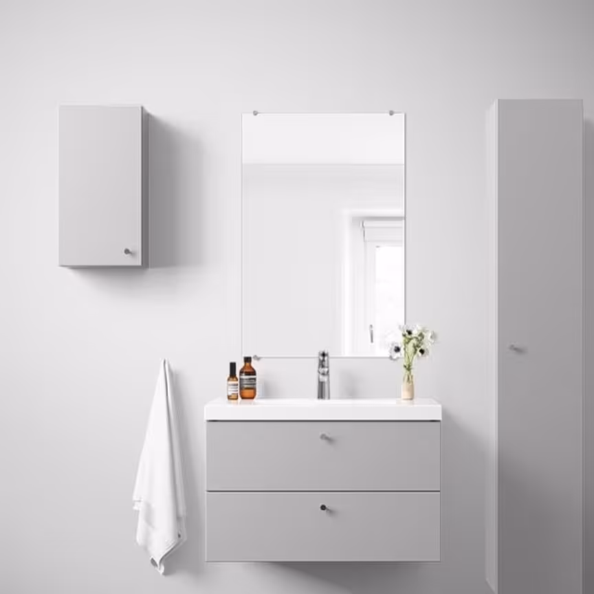 روشویی کابینتی مدل s500 دارای آینه و باکس درجه کیفیت عالی ابعاد 80 در 45 ارسال به سراسر ایران