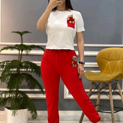 تیشرت و شلوار عروسکی خرسی دخترانه و زنانه