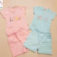 تیشرت و شلوارک گلدوزی