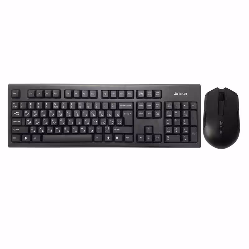 کیبورد و موس بی سیم ای فورتک مدل 3000N