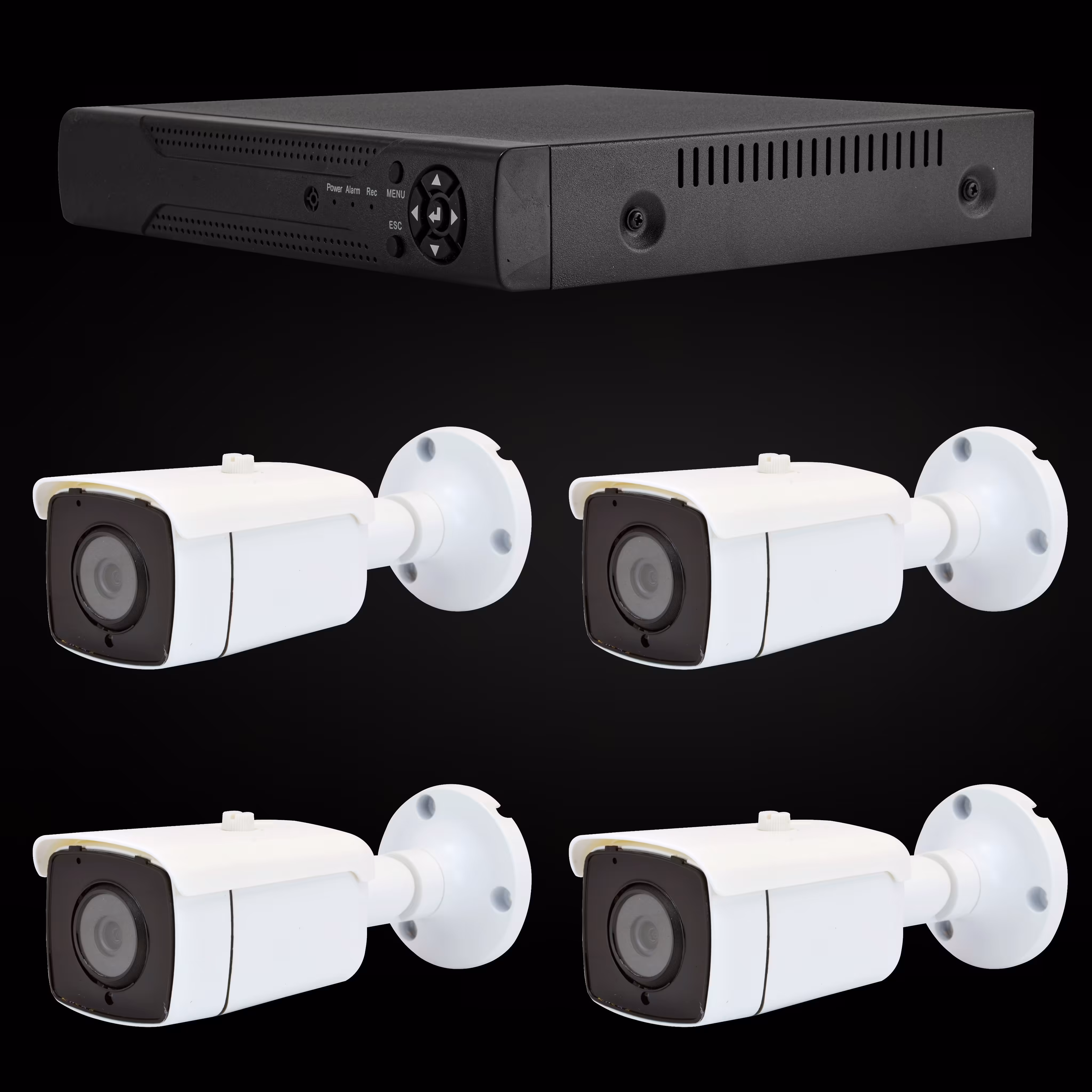 پکیج دوربین 4 عددی FULL HD بهمراه کلیه تجهیزات نصب