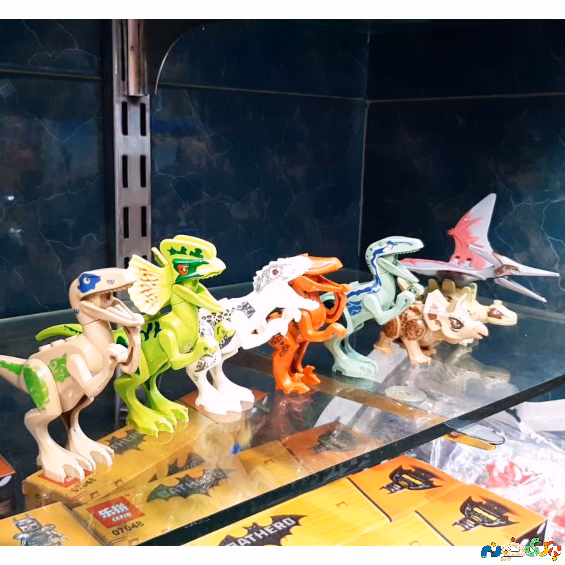 اسباب بازی لگو دایناسور فله ای بدون جعبه نایلونی تکب وارداتی 