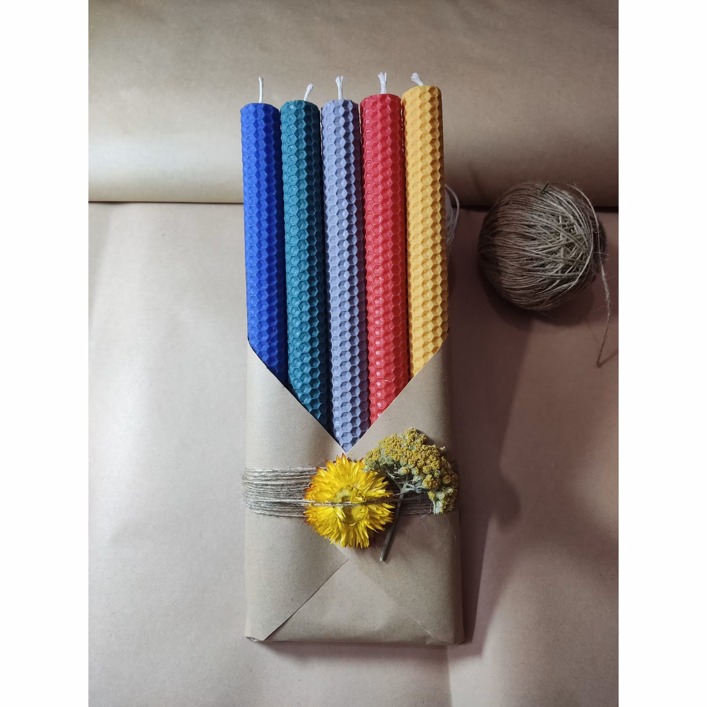 بسته شمع موم عسلی