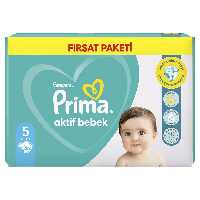 پوشک پریما پمپرز ترک سایز 5 عددی 46 pampers prima
