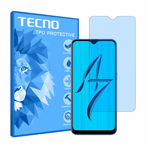 گلس اوپو A7 مدل هیدروژلی آنتی بلو برند تکنو کد S