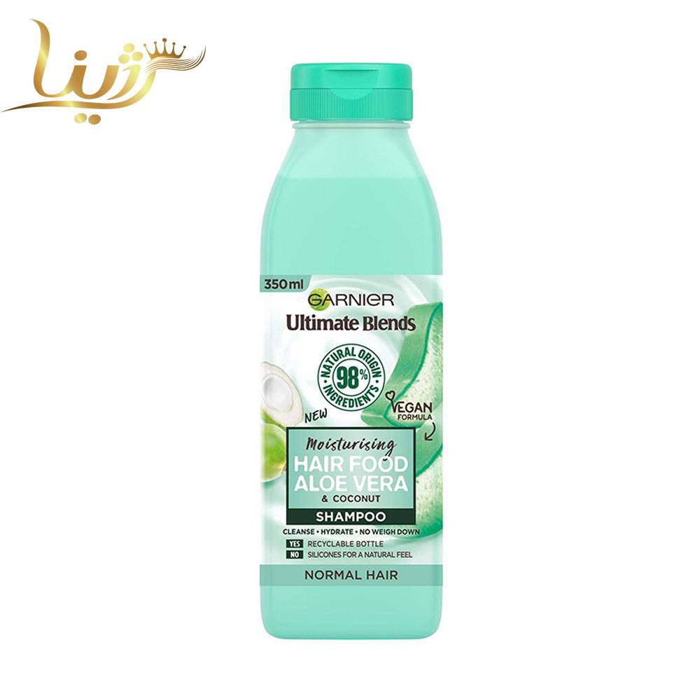 شامپو آبرسان آلوئه ورای گارنیه هیر فود Garnier Hydrating Aloe Vera حجم 350 میلی لیتر