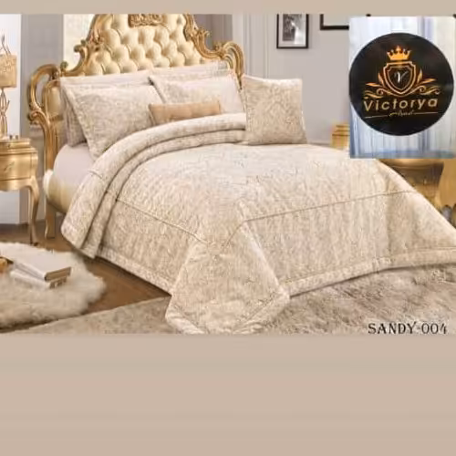 روتختی مخمل پنلی ترک دونفره درجه یک 8 تیکه طرح سرامیکی...