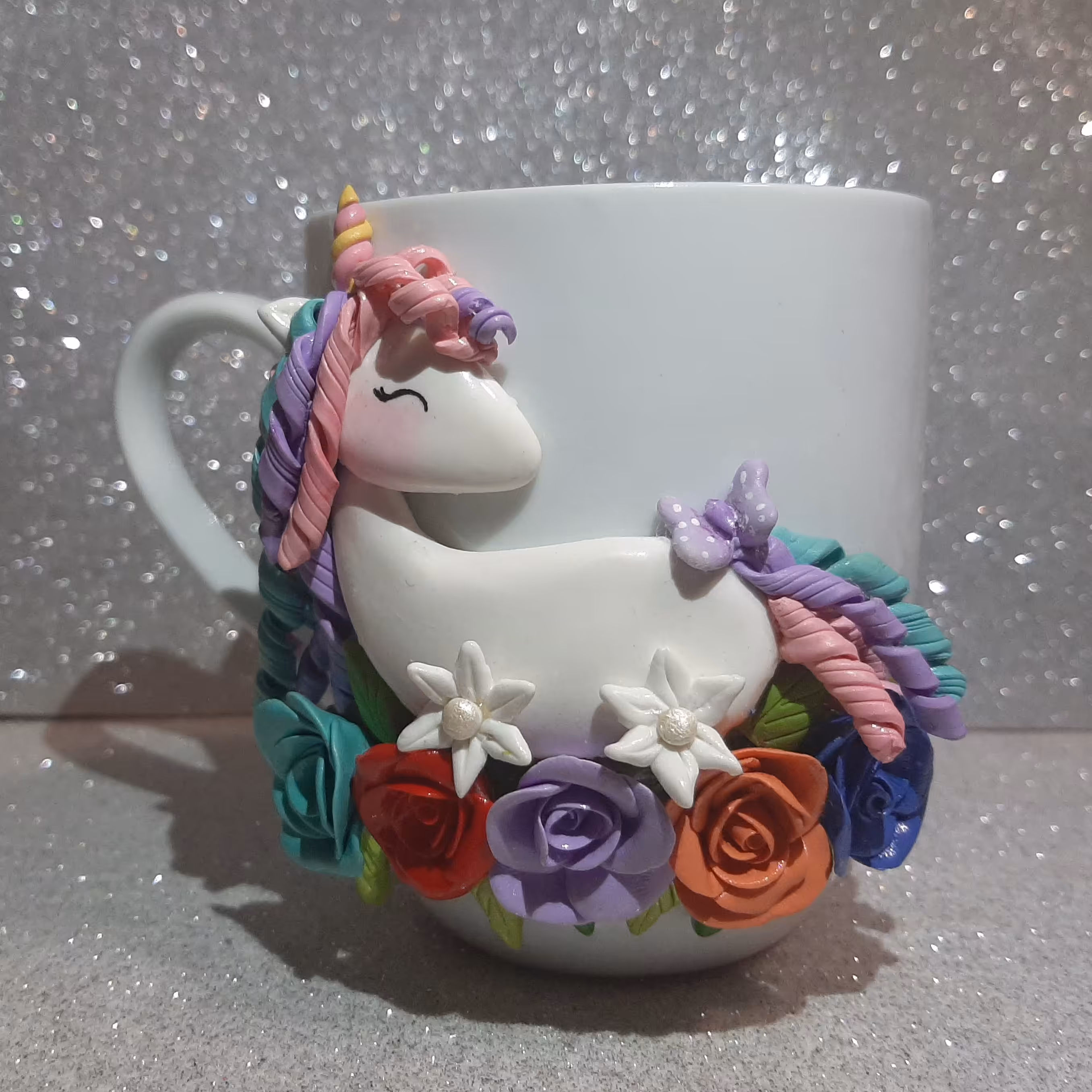 ماگ اسب شاخدار گل دار