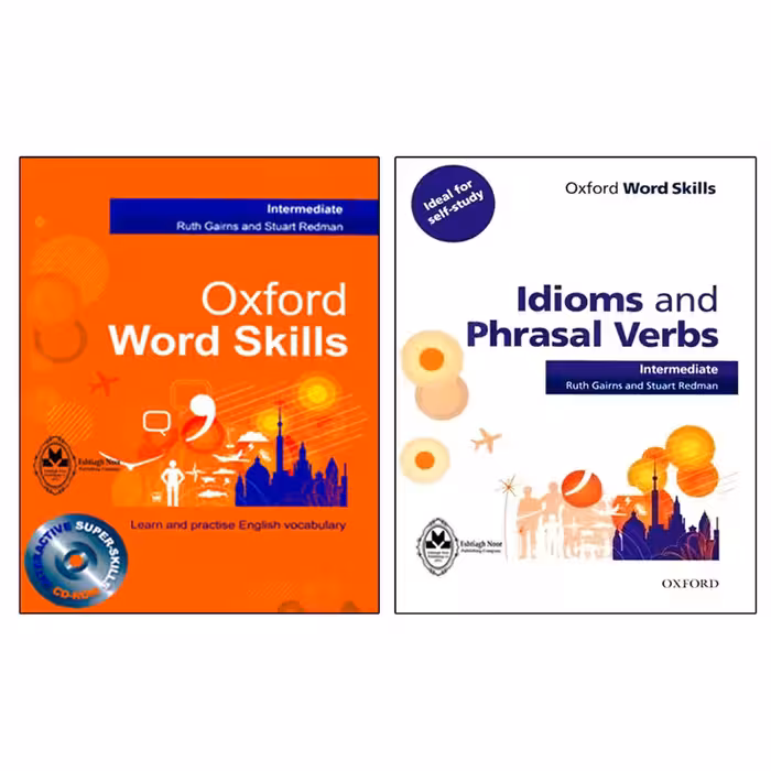 کتاب Oxford word skills Intermediate اثر Ruth Gairns And Stuart Redman انتشارات اشتیاق نور دو جلدی
