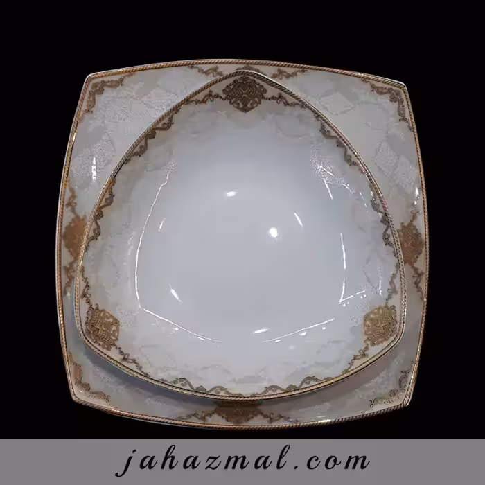 سرویس چینی پردیس طرح پرند طلایی 30 پارچه کد 2004