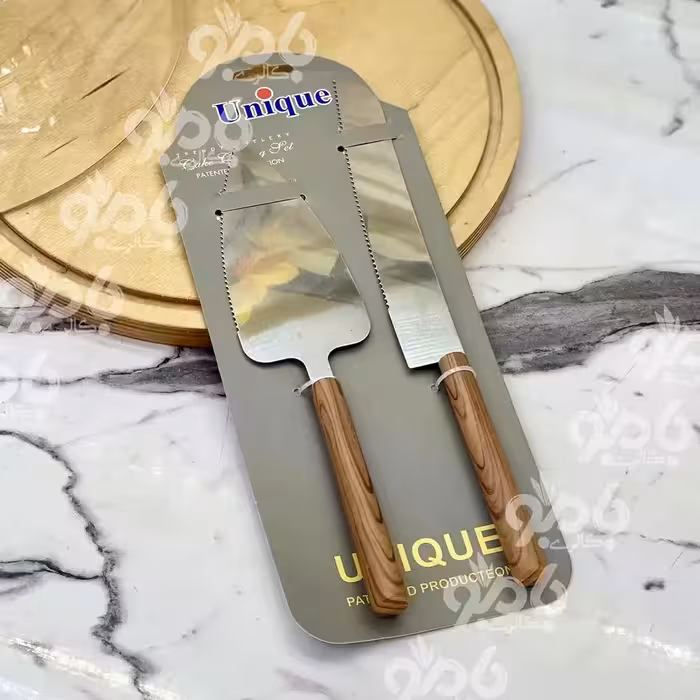 کاردکیک جفتی طرح چوب یونیک 499