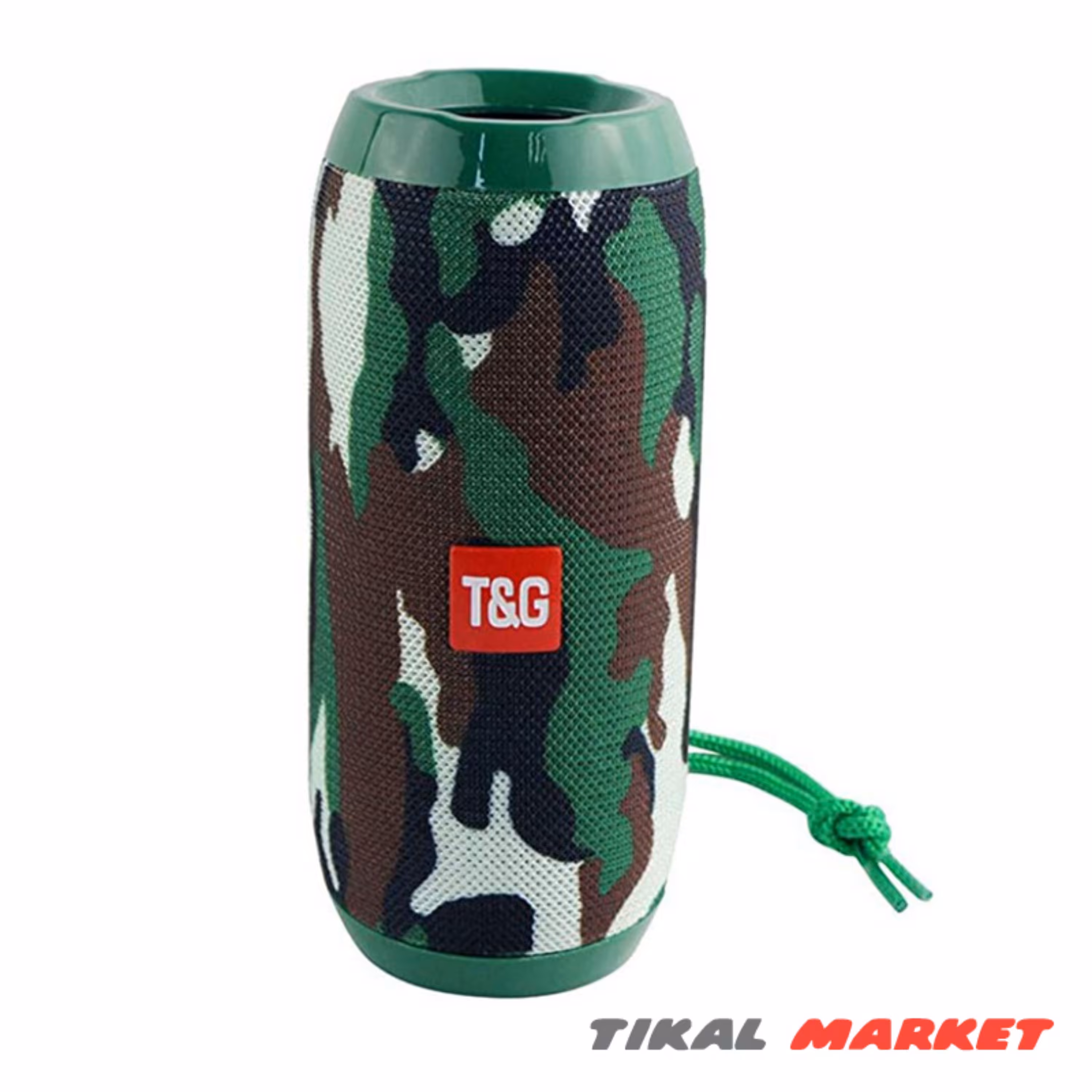 اسپیکر بلوتوثی قابل حمل تی اند جی مدل TG117 رنگ سبز