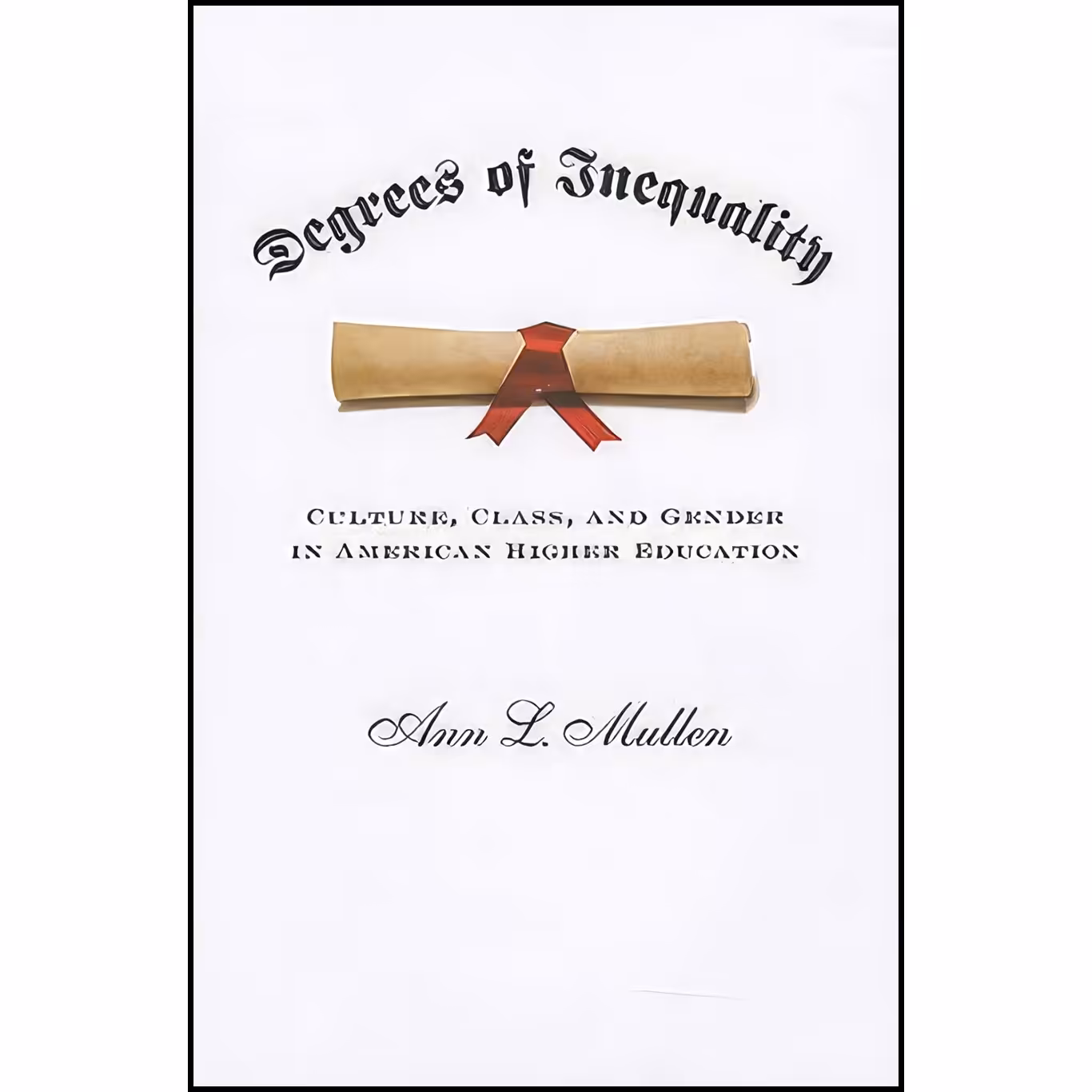 کتاب زبان اصلی Degrees of Inequality اثر Ann L Mullen