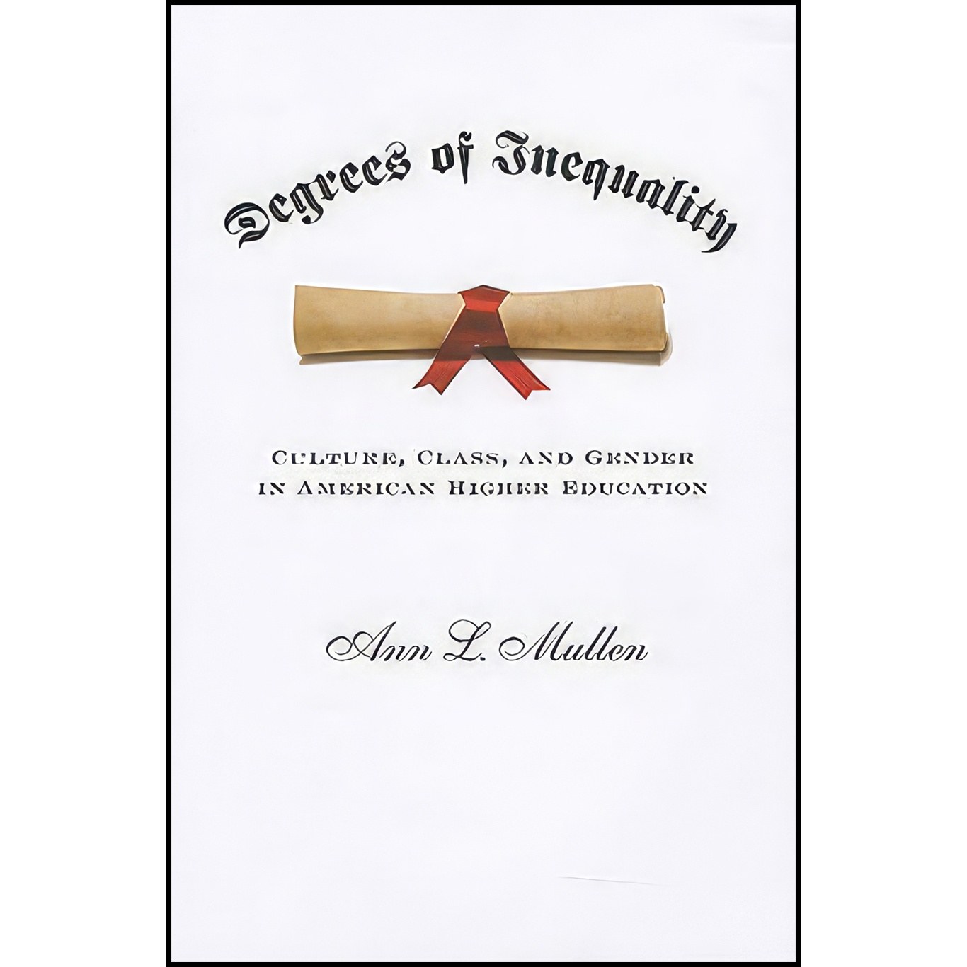 کتاب زبان اصلی Degrees of Inequality اثر Ann L Mullen