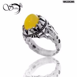 انگشتر نقره شرف الشمس مردانه کد:1891