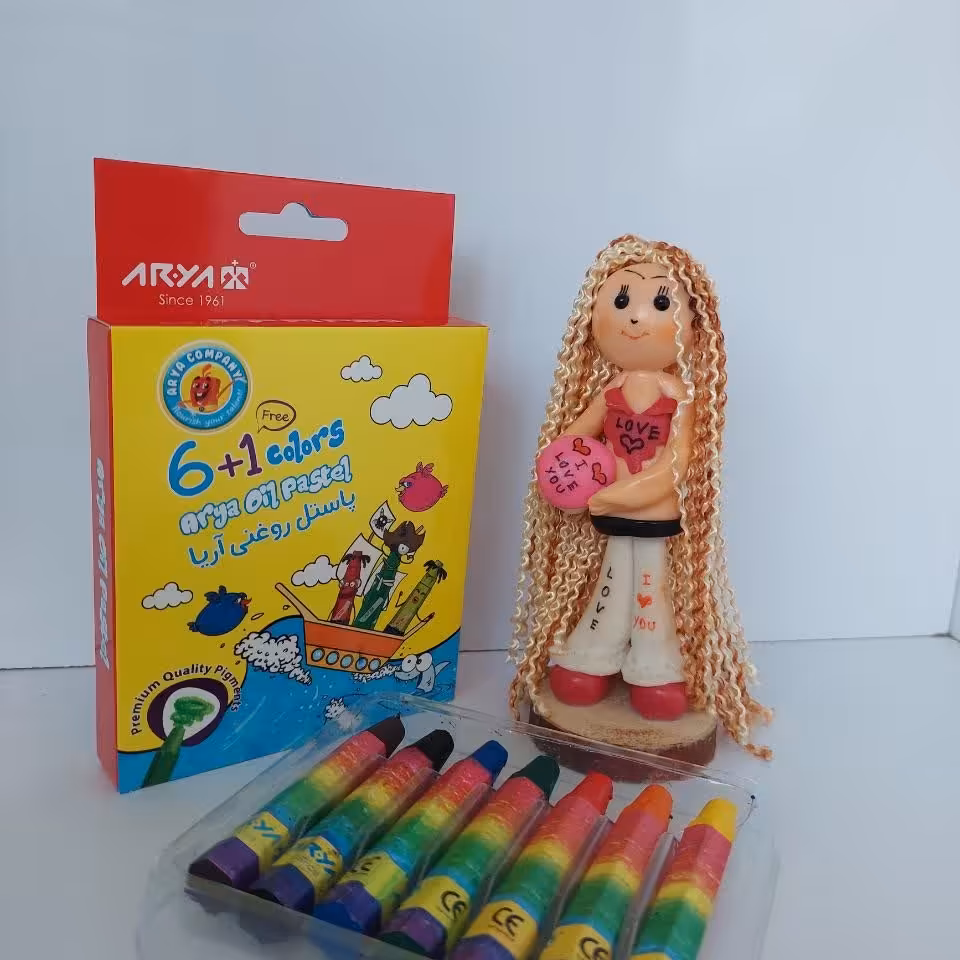 پاستل 6 رنگ روغنی آریا