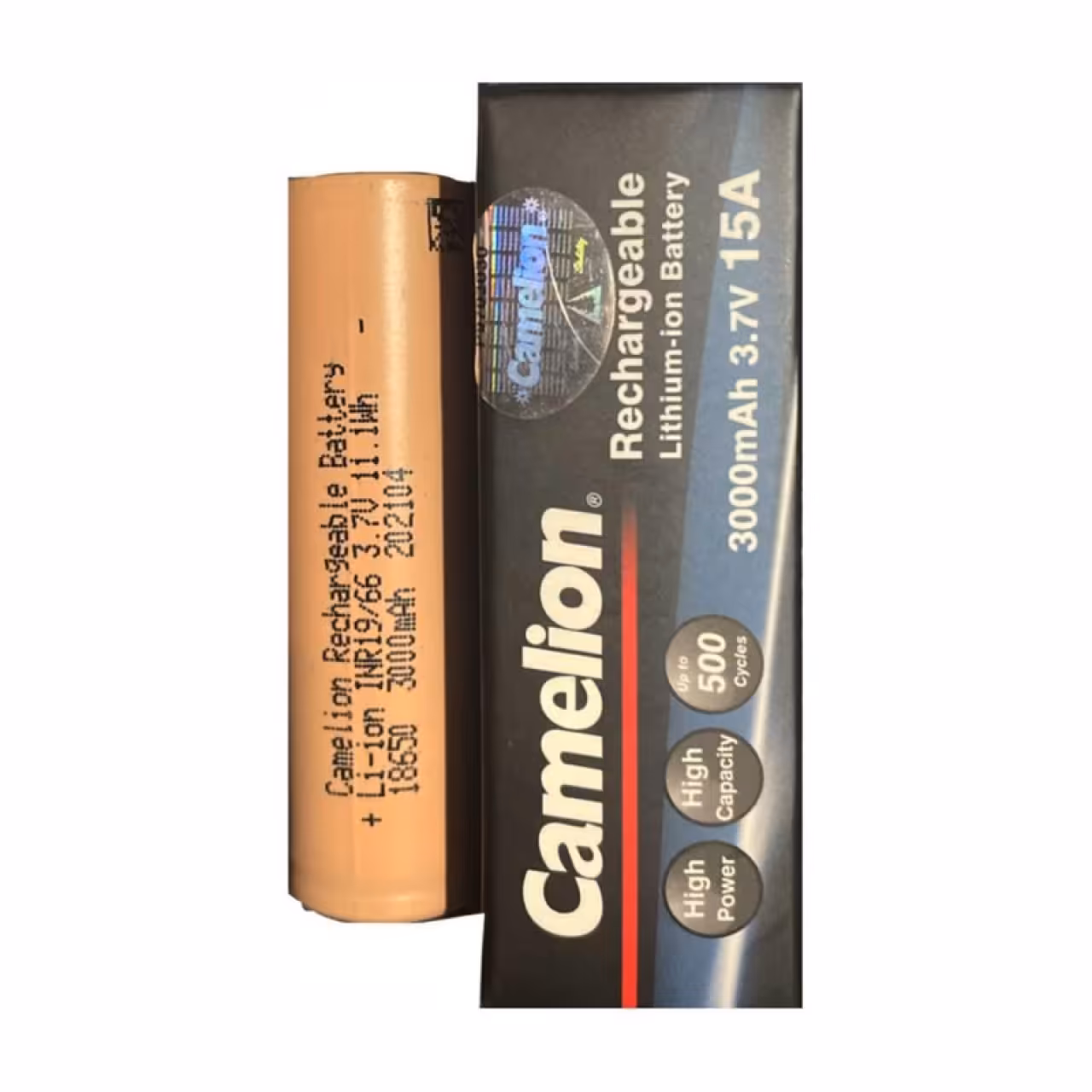 باتری قلمی قابل شارژ کملیون مدل 18650.3000