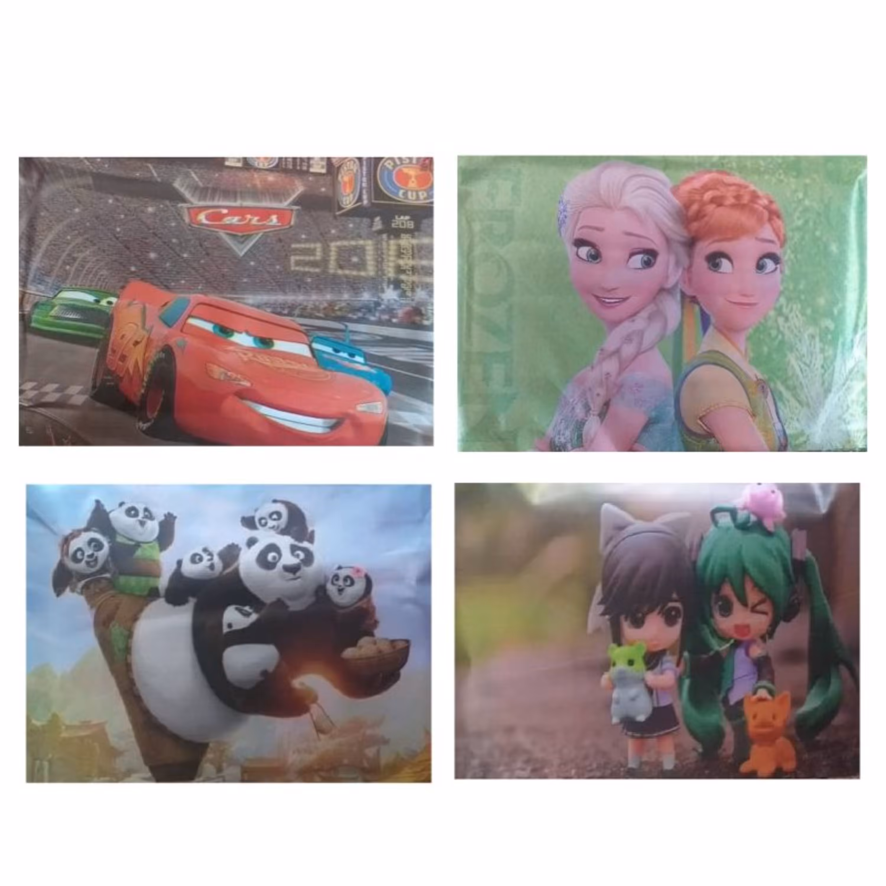 دستمال کاغذی جیبی مدل دخترانه و پسرانه مجموعه 4 عددی