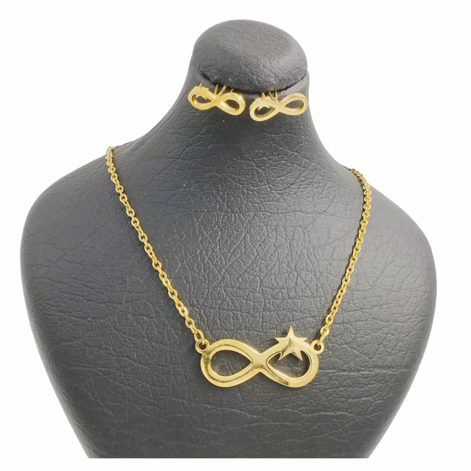 نیم ست طرح بی نهایت و ستاره استیل رنگ ثابت ضد حساسیت 