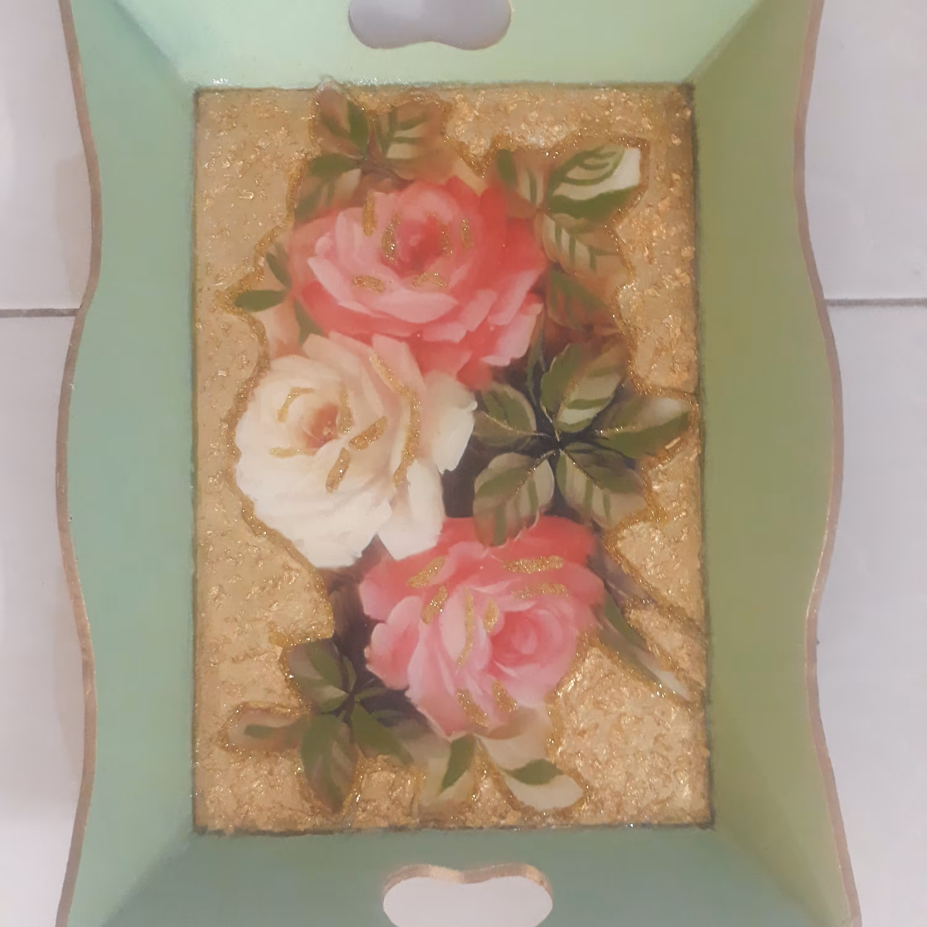 سینی پذیرایی رزینی