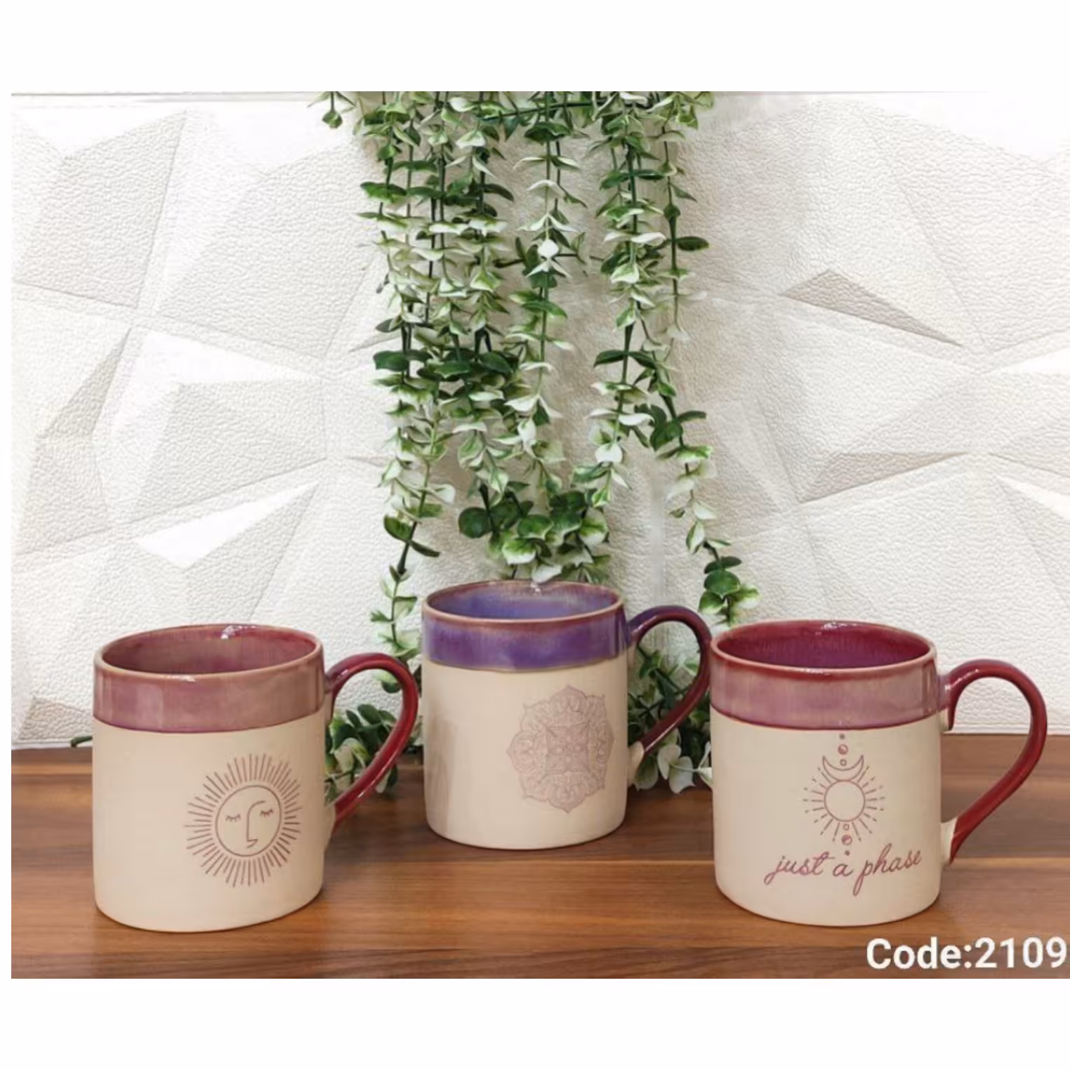 ماگ دو رنگ ماه وخورشید خارجی