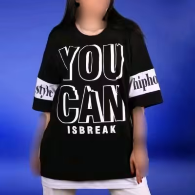 تیشرت لانگ اسپرت زنانه مردانه دوتیکه نگینی