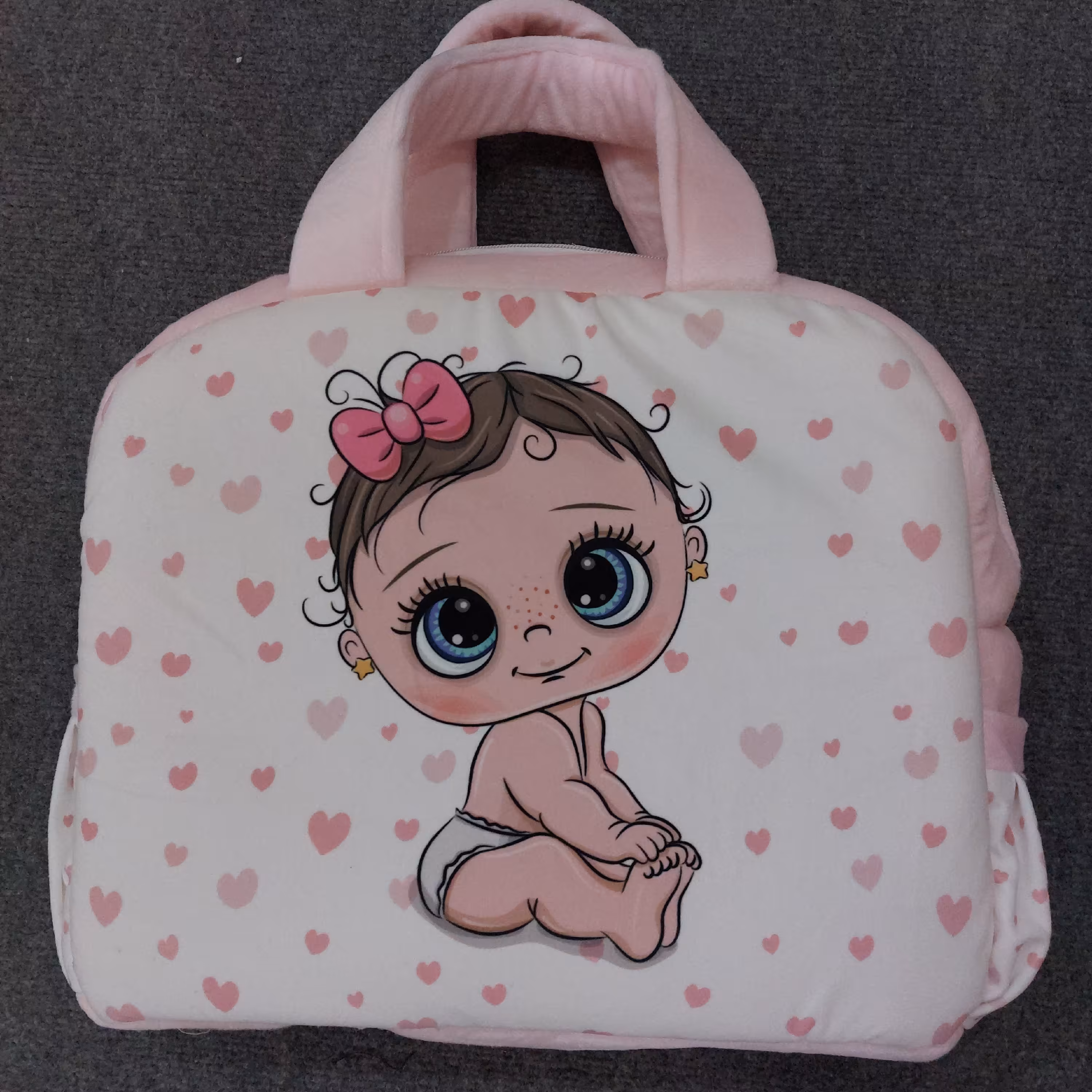 کیف مخمل لولزم کودک و سیسمونی تم دخترانه