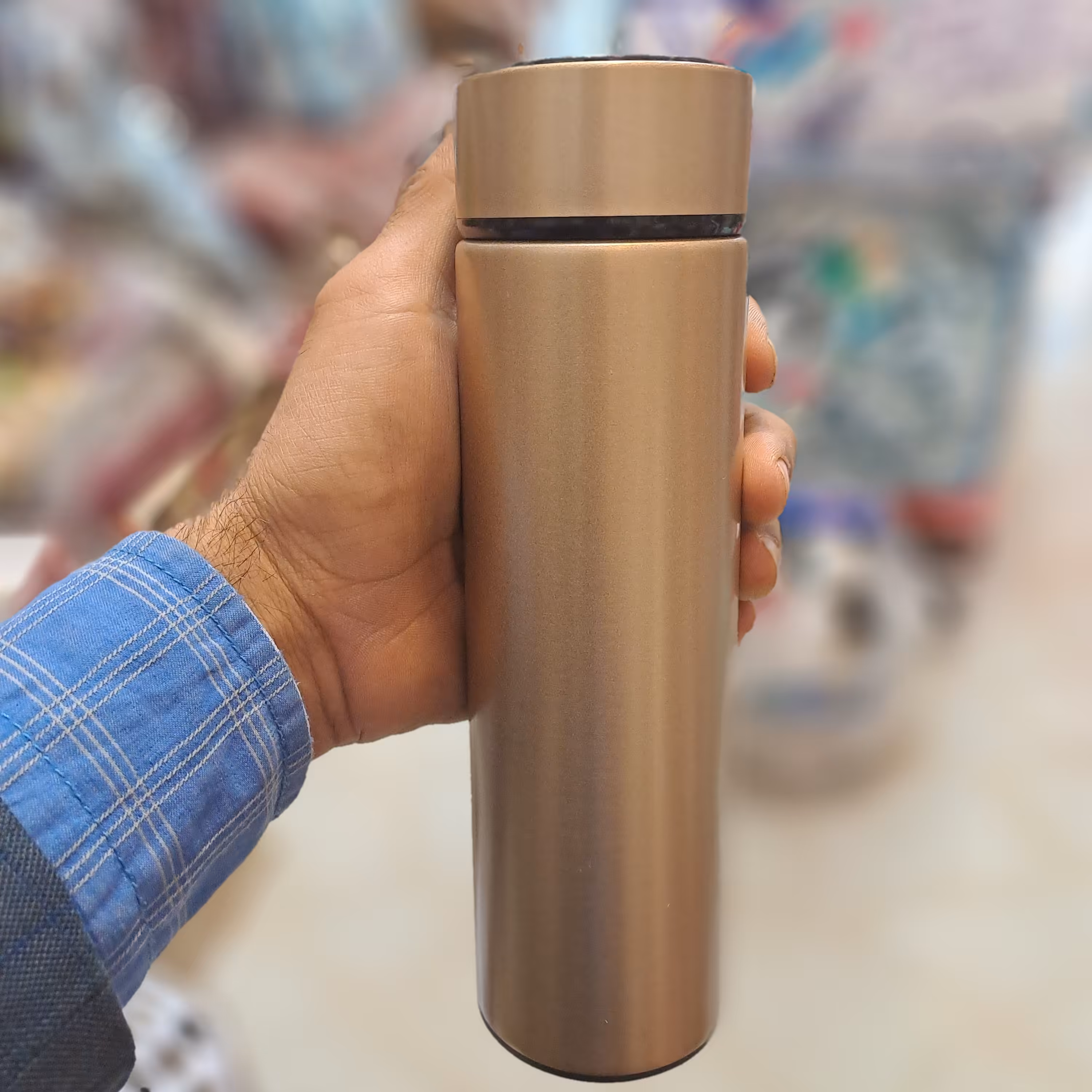 فلاکس نیم لیتری استیل دماسنج دار فلاسک استیل .لوازم خانه و آشپزخانه آنلاین شاپ امیر1