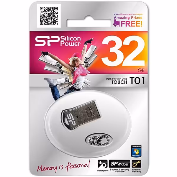 فلش 32 گیگ سیلیکون پاور Silicon Power Touch T01