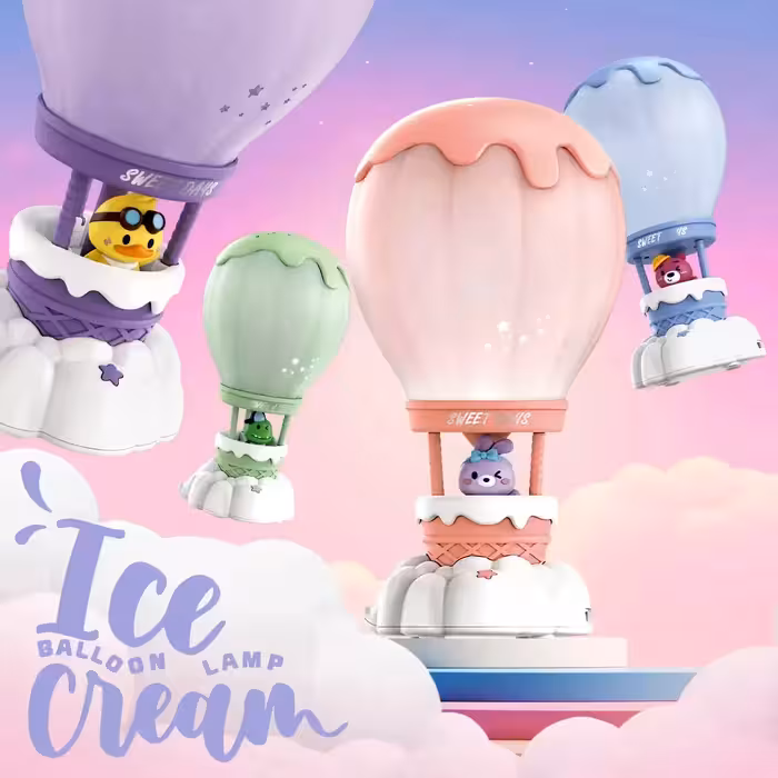 چراغ خواب پرژکتور دار ستاره طرح بالن بستنی