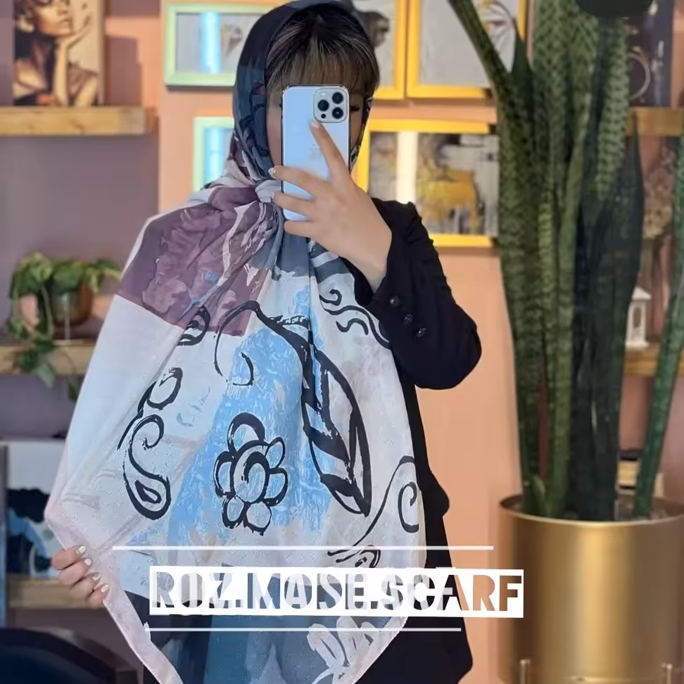 روسری نخی قواره بزرگ