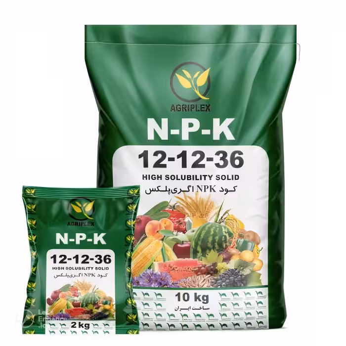 کود کامل ایرانی اگری پلکس مدل NPK 12-12-36  TE بسته 100 کیلویی