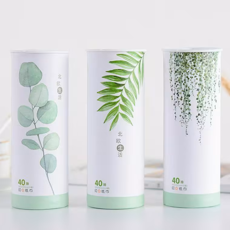 دستمال کاغذی استوانه ای طرح دار 40 برگ