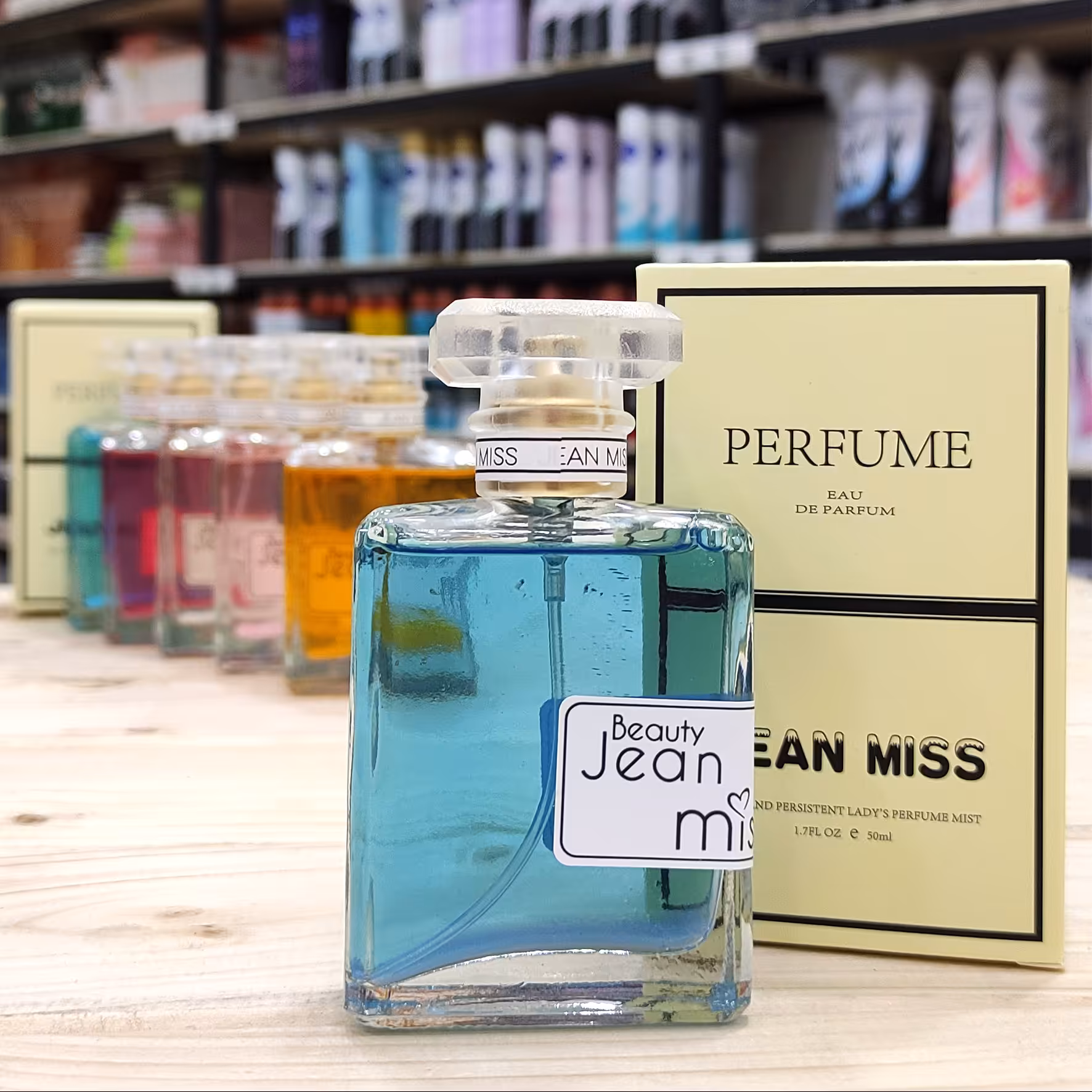 بادی اسپلش شاین دار جین میس آبی پررنگ  Jean Miss  حجم 50 میلی