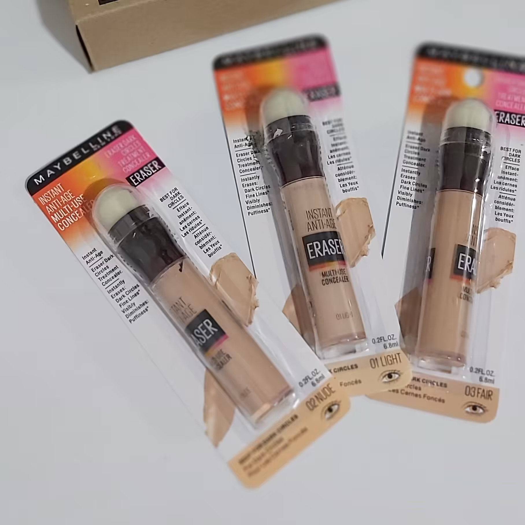 کانسیلر میبیلین.
کاور و پوشش دهی عاالی و مناسب.کیفیت بالا.مناسب برای ارایش مبتدی و حرفه ای