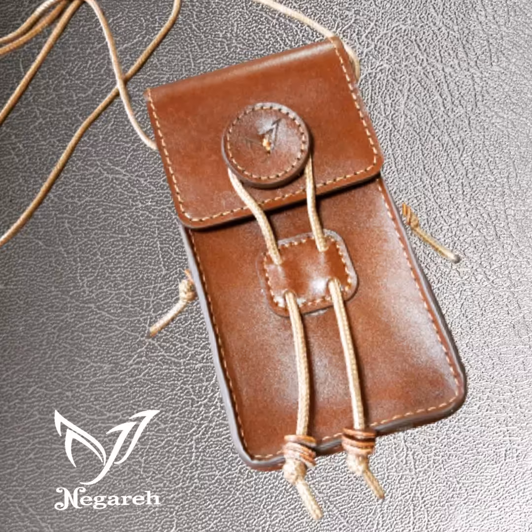 کیف موبایل چرم طبیعی کمری و دوشی 