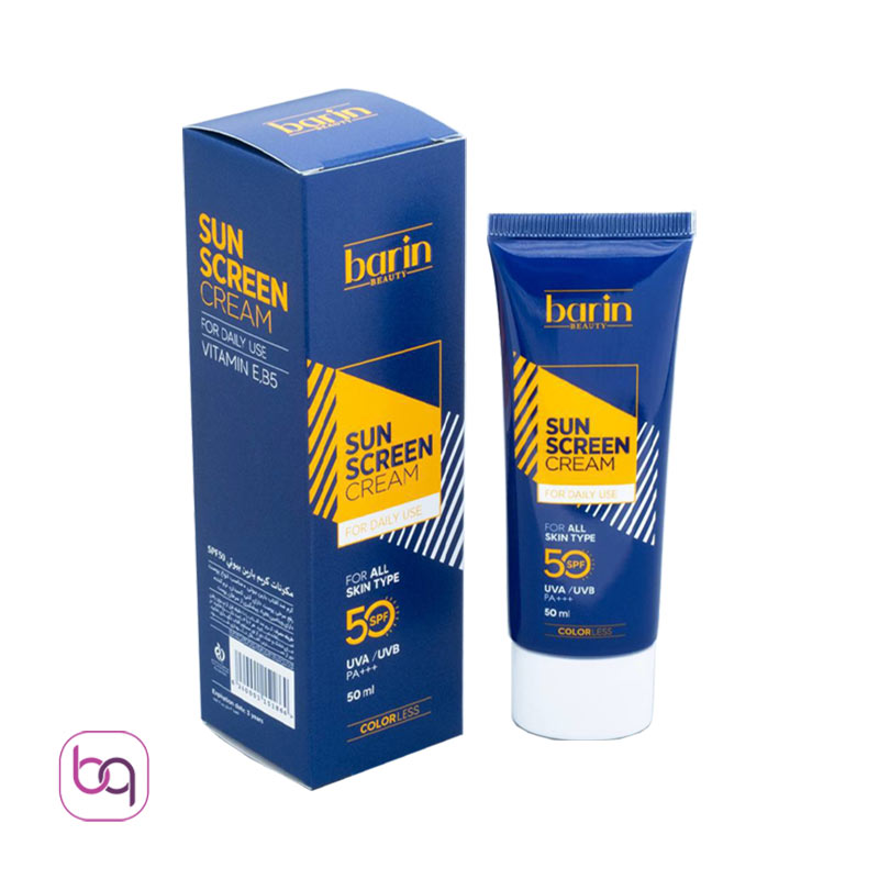 کرم ضد آفتاب بارین بیوتی SPF50 بی رنگ - بانه گالری