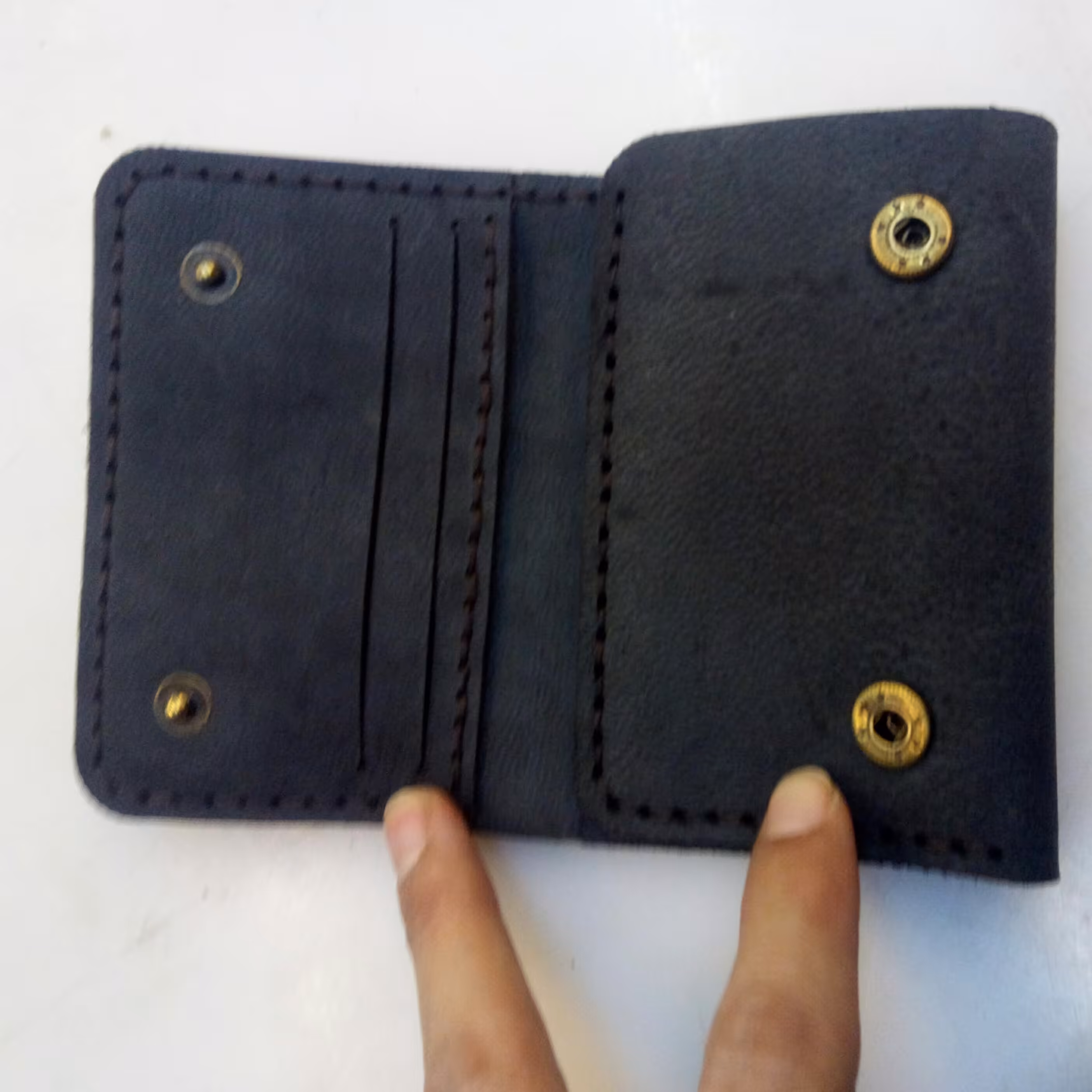 کیف جاکلیدی و جا کارتی و جای پول چرم طبیعی دست دوز