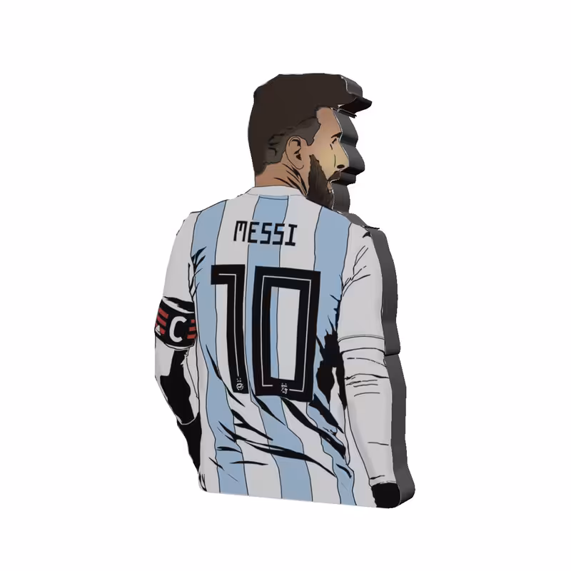 استیکر تزیینی موبایل طرح مسی کد 328