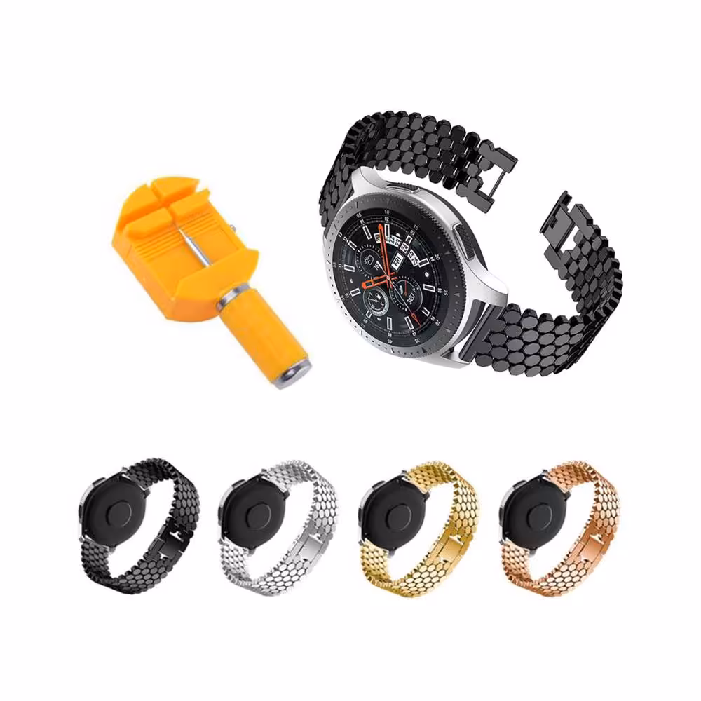 بند استیل ساعت هوشمند سامسونگ Galaxy Watch 46mm طرح کندویی