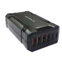 هاب شارژر 6 کاناله USB و Type-C با مدار هوشمند 48 وات